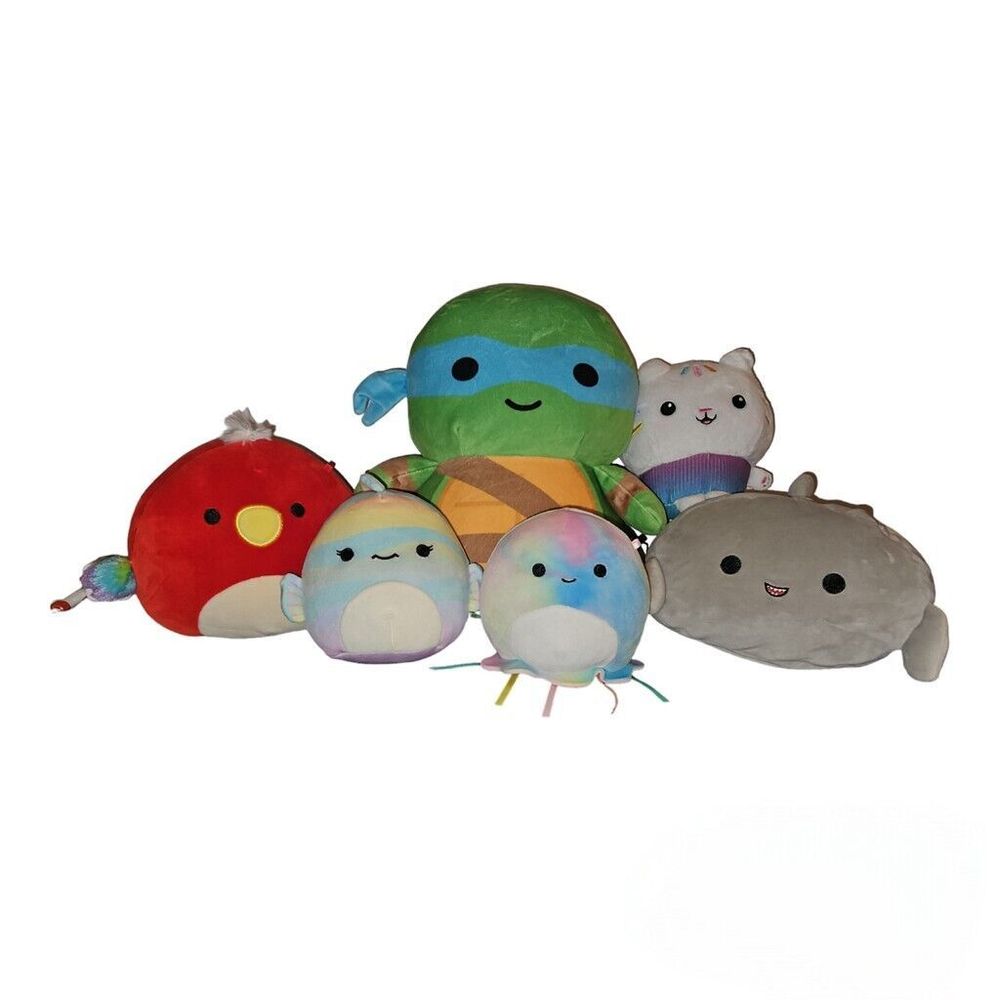 Squishmallow Lot Of 6 Clean And Great Condition Plushys